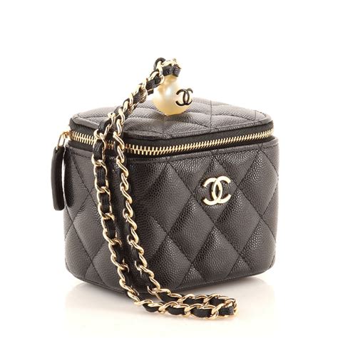 women chanel vanity|chanel vanity case with chain.